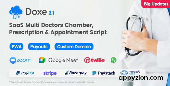 Doxe v2.1 - SaaS Doctors Chamber, Prescription & Appointment Software - nulled